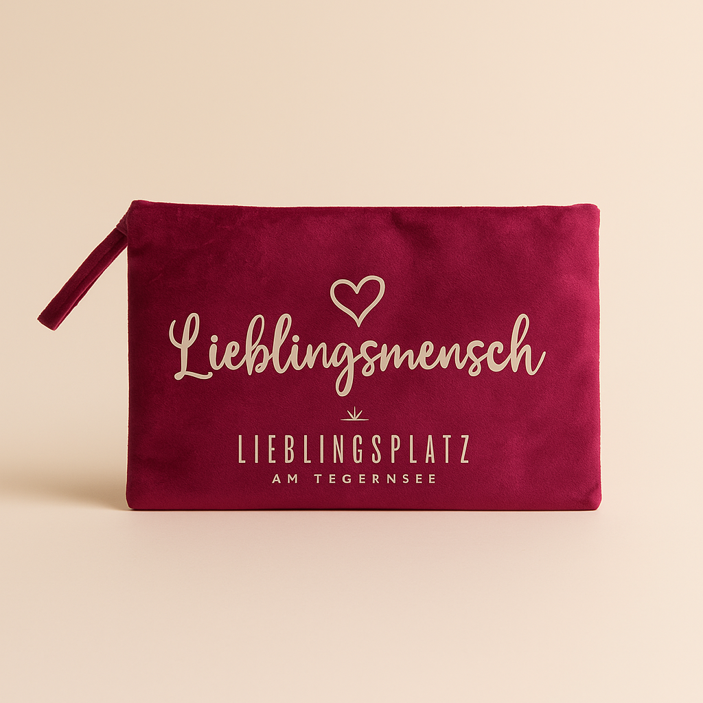Samttasche "Lieblingsmensch"