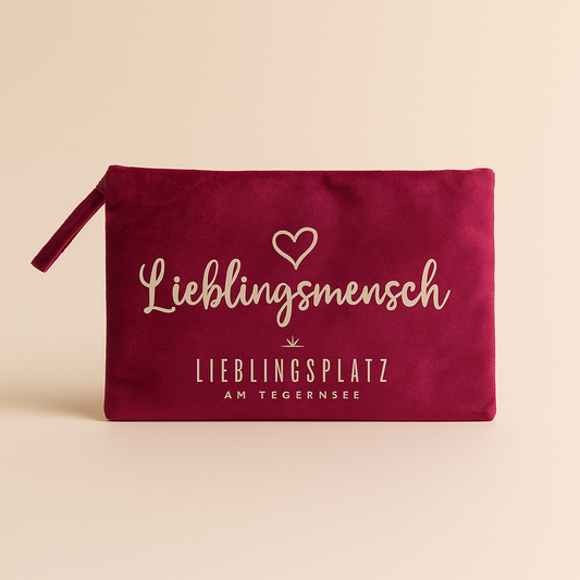 Samttasche "Lieblingsmensch"