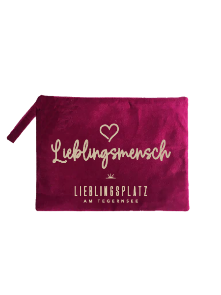 Samttasche "Lieblingsmensch"