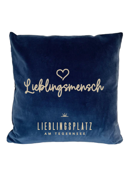 Samtkissen "Lieblingsmensch"