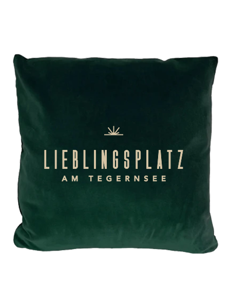 Samtkissen Logo Lieblingsplatz